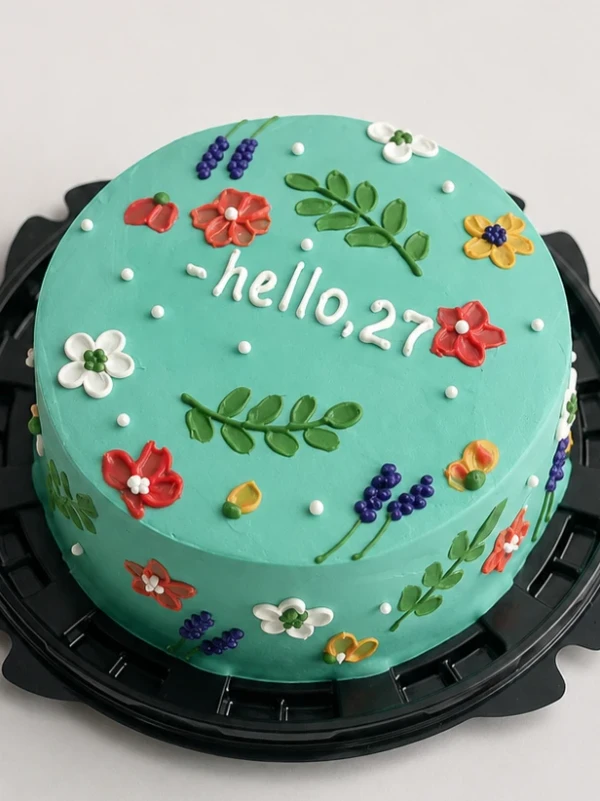 Бенто - торт "Hello 27"